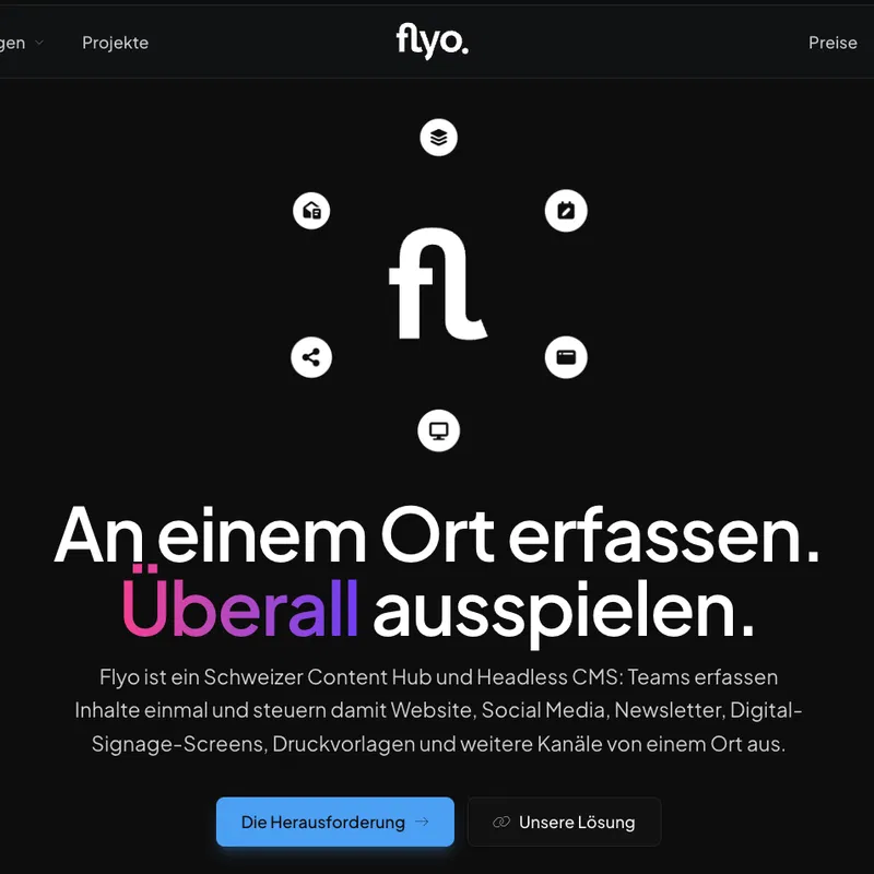 flyo.ch zeigt sich neu: eine Website, die zum Produkt passt 🎉