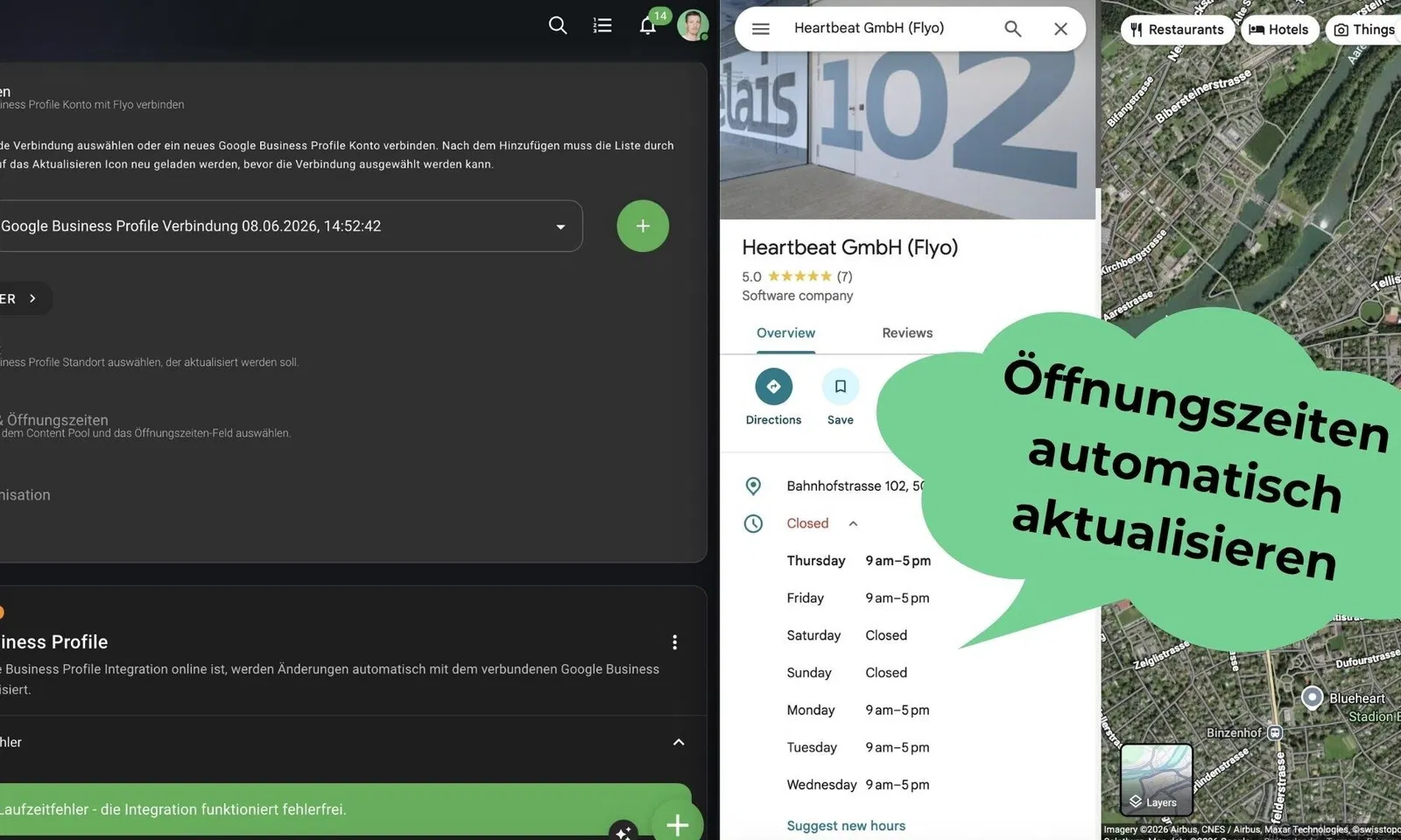 Google Business: Öffnungszeiten automatisch aktualisieren