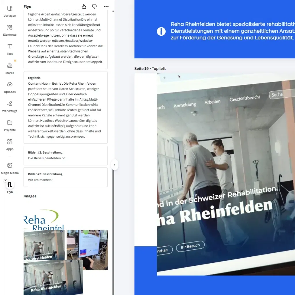 Inhalte ohne Umweg in Canva-Vorlagen nutzen