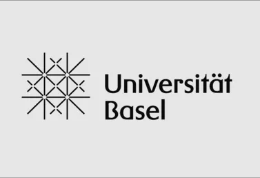Logo der Universität Basel mit geometrischem Muster links und dem Schriftzug „Universität Basel“ rechts.