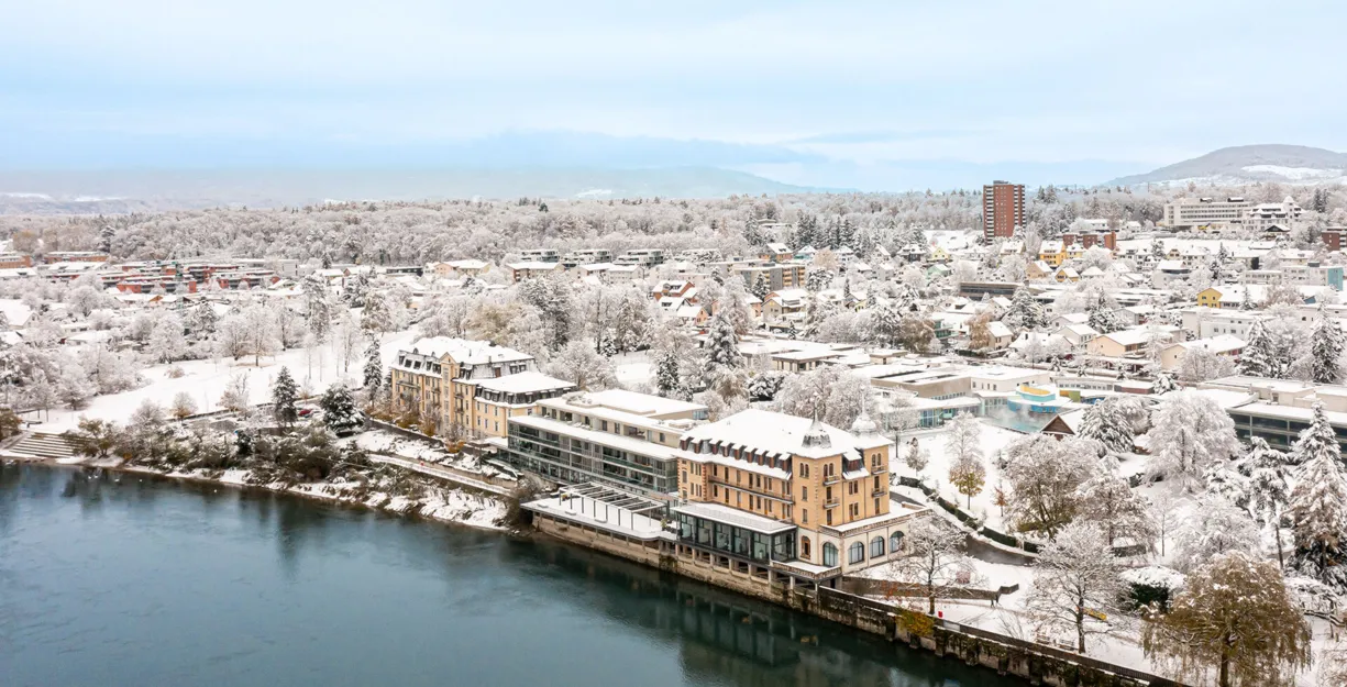 Rheinfelden mit Schnee