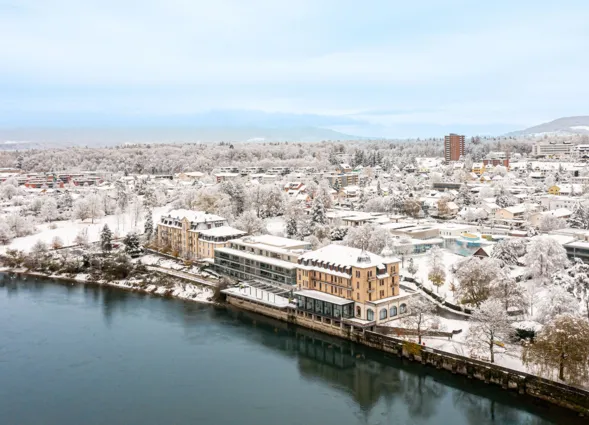 Rheinfelden mit Schnee