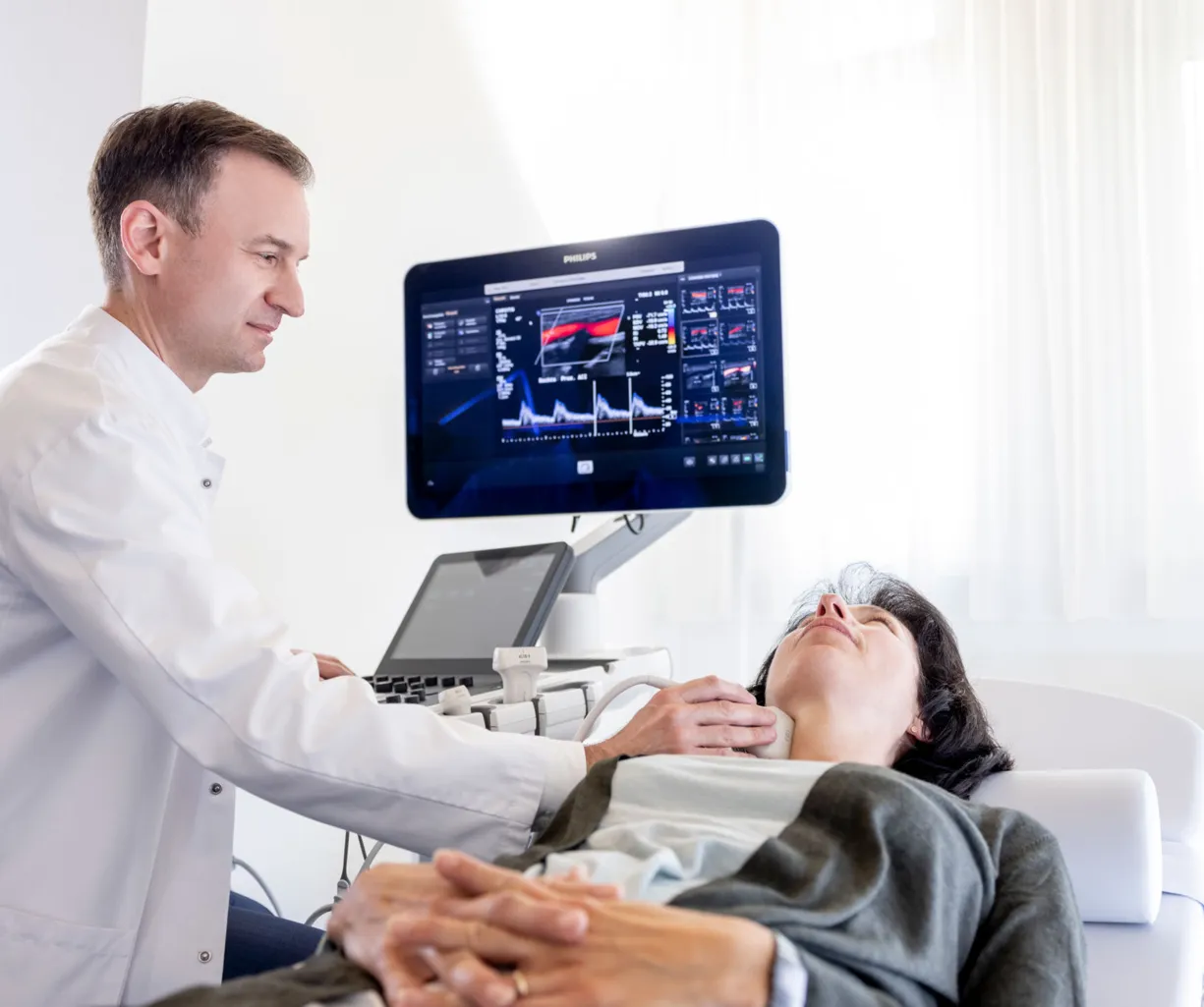 Neurovaskuläre Sprechstunde mit Ultraschalldiagnostik
