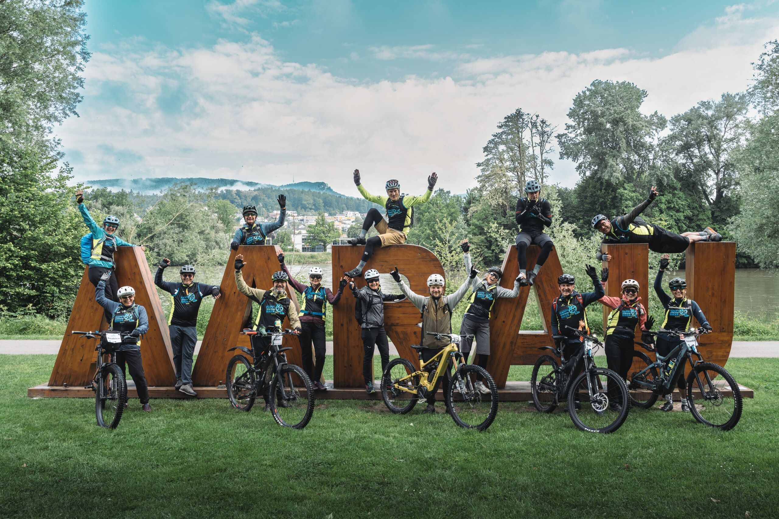 Die Bikegruppe Happy Bikers aus Sursee hatte offensichtlich viel Spass.