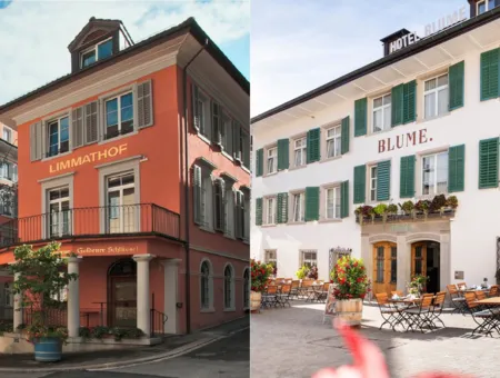 Baden: Limmathof oder Hotel BLUME.