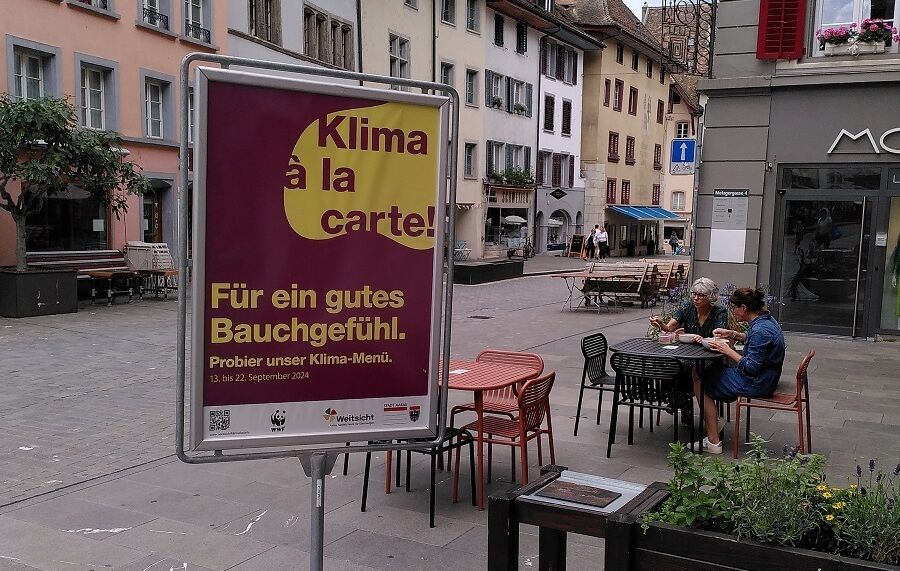 Die Kampagne «Klima à la carte» von 2024