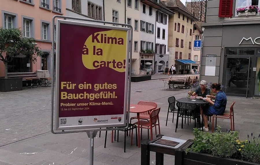 Die Kampagne «Klima à la carte» von 2024 Die Kampagne «Klima à la carte» von 2024