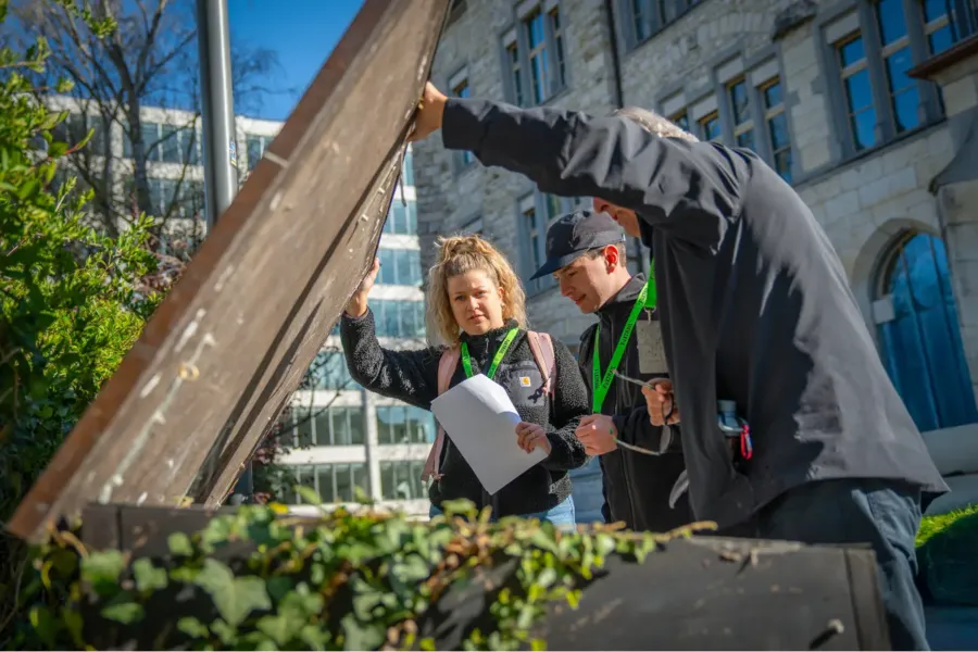Gemeinsam rätseln, Spass haben und ans Ziel kommen.