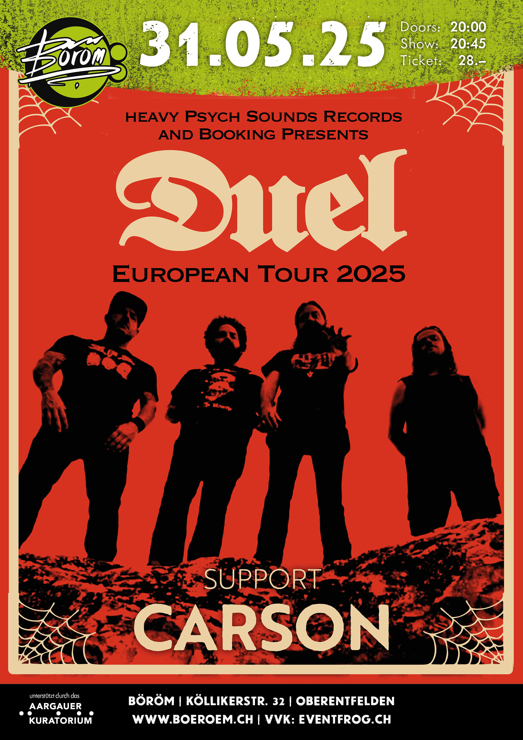 DUEL (US) | Support: Carson (CH)