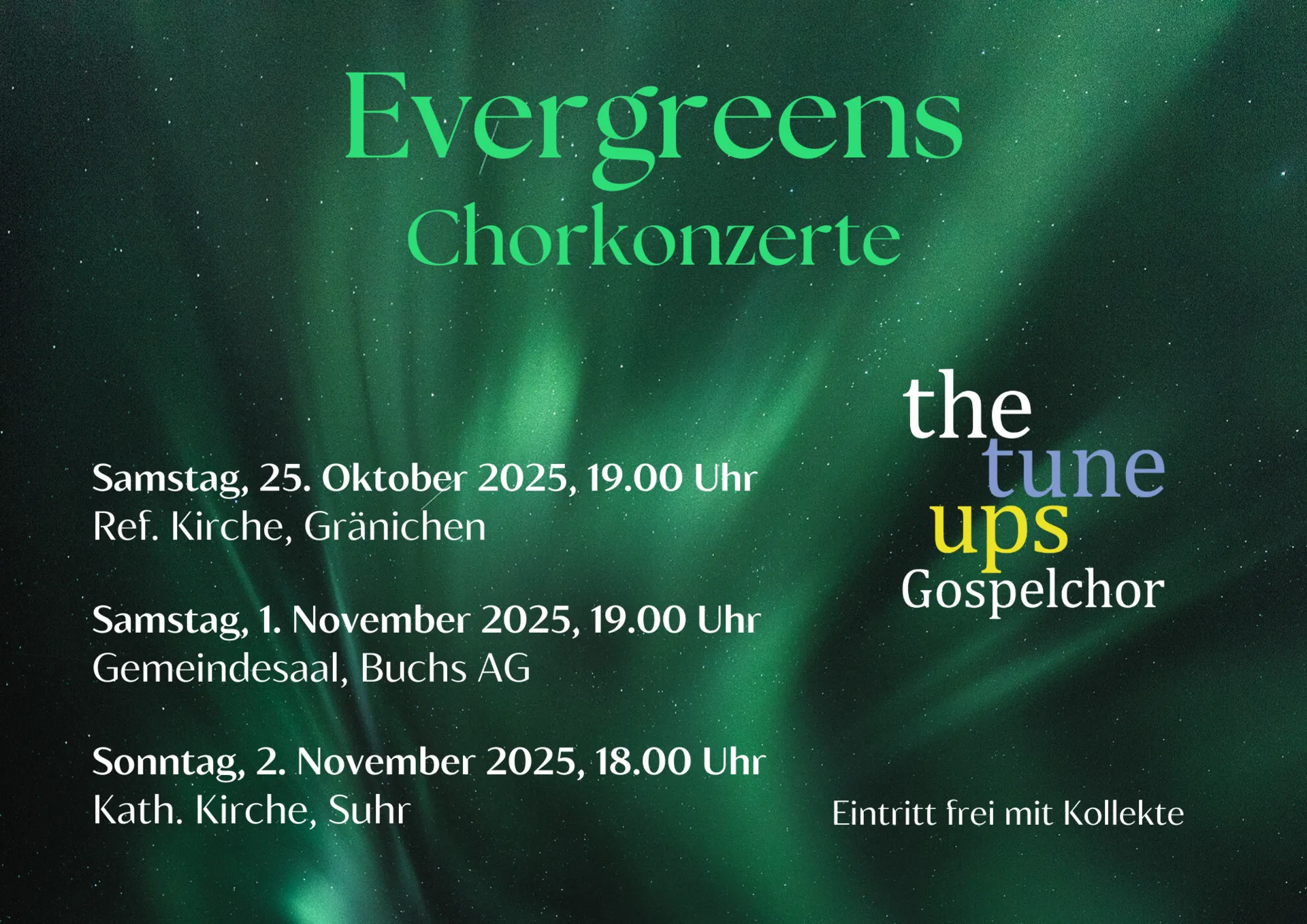 Jahreskonzerte The Tune Ups 2025 