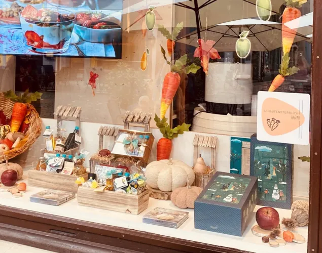 Schaufensterblick am Rüeblimärt