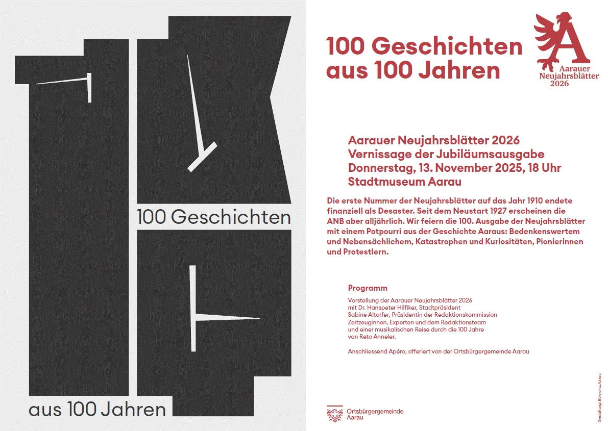 Vernissage Aarauer Neujahrsblätter Ausgabe 2026