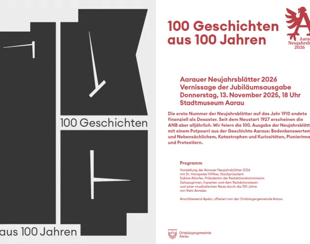 Vernissage Aarauer Neujahrsblätter Ausgabe 2026