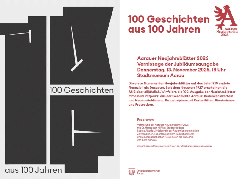 Vernissage Aarauer Neujahrsblätter Ausgabe 2026