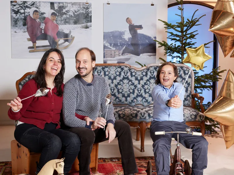 Donovans Weihnachts-Familienfotostudio