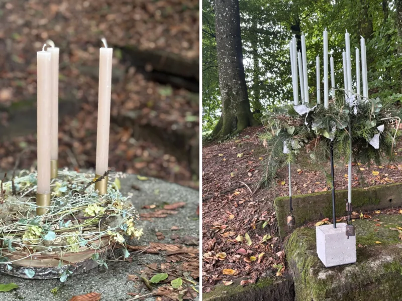 Adventskranz oder Tischschmuck