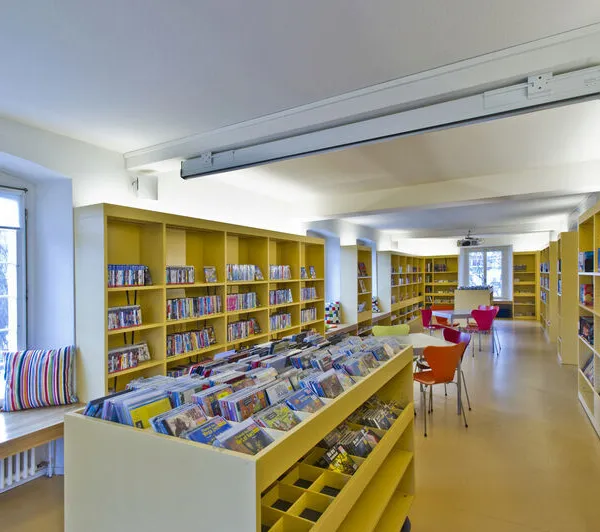 Gelbes Zimmer in der Stadtbibliothek