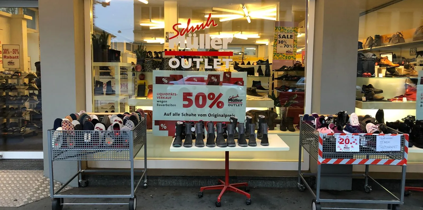 Müller Schuh Outlet BaselLive