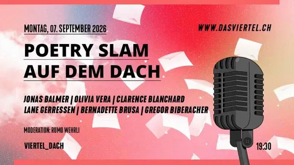 Poetry Slam auf dem Viertel Dach