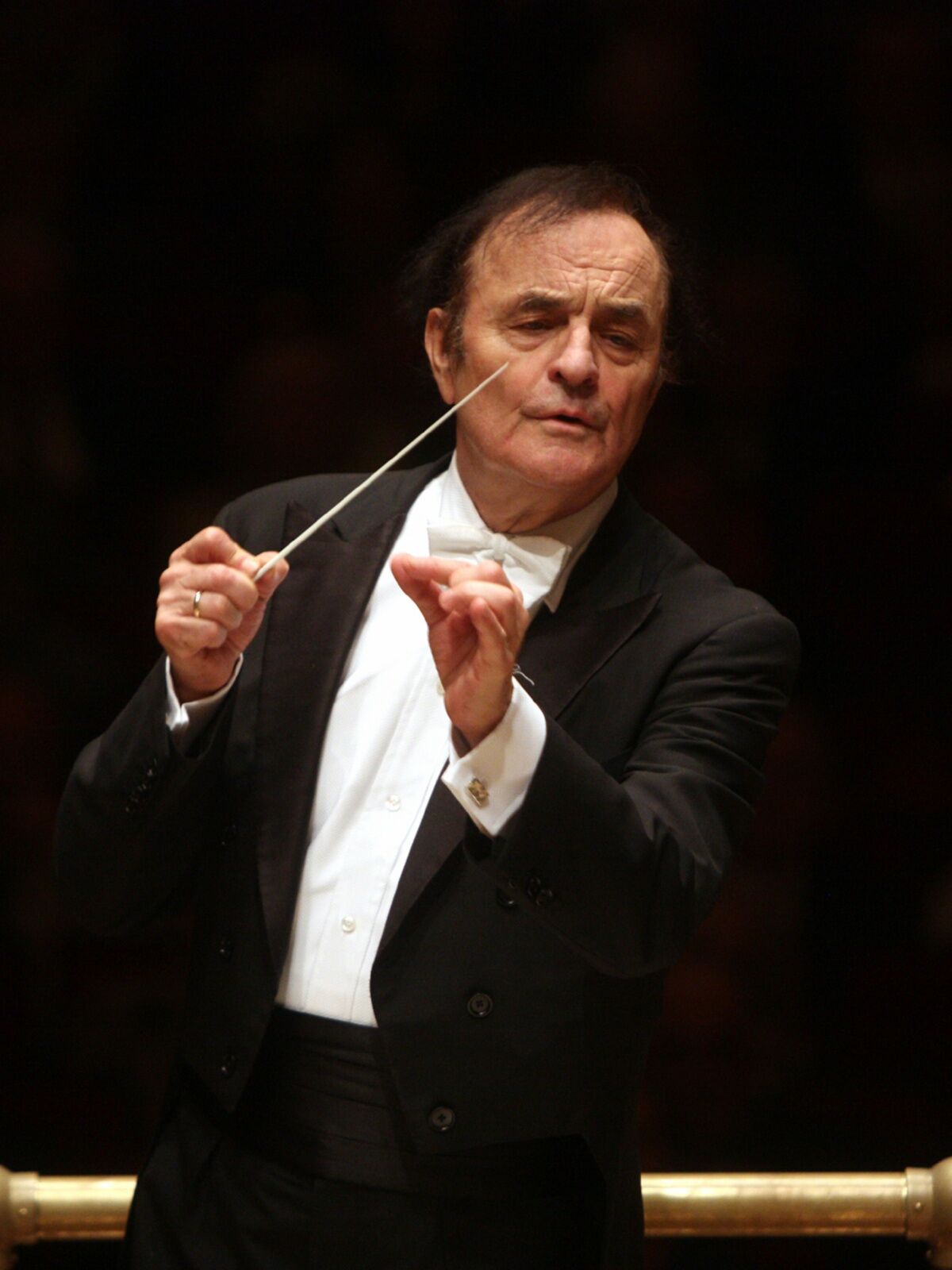 Charles Dutoit, conducting the Philadelphia Orchestra at New York's Carnegie Hall in 201