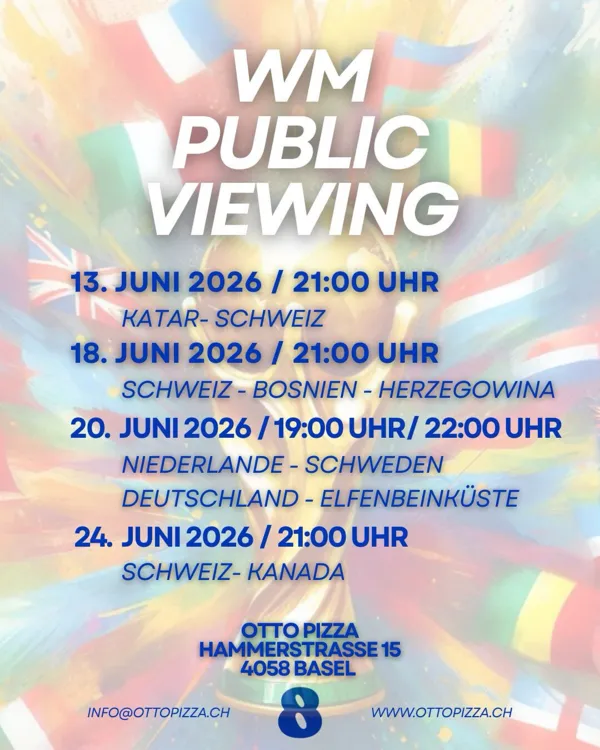 WM Public Viewing im Otto Pizza