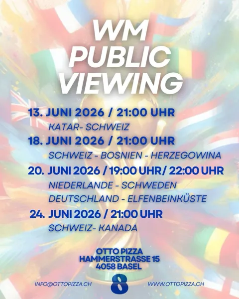 WM Public Viewing im Otto Pizza