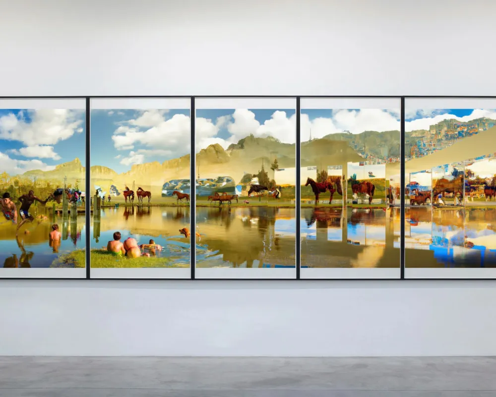 Digitale Kunst entlang der Rebgasse