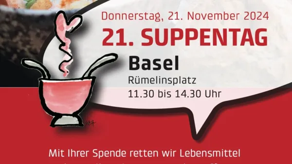 21. Suppentag Basel auf dem Rümelinsplatz