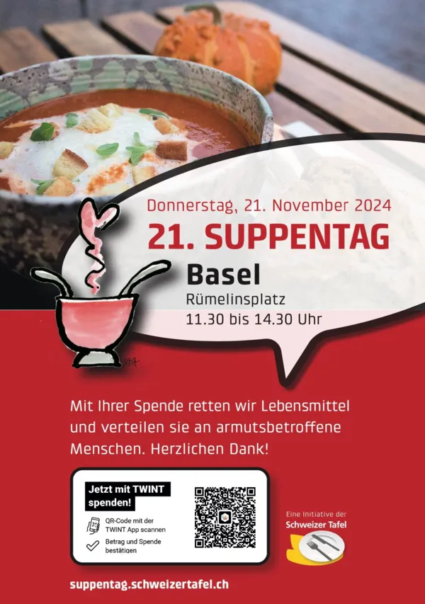 21. Suppentag Basel auf dem Rümelinsplatz