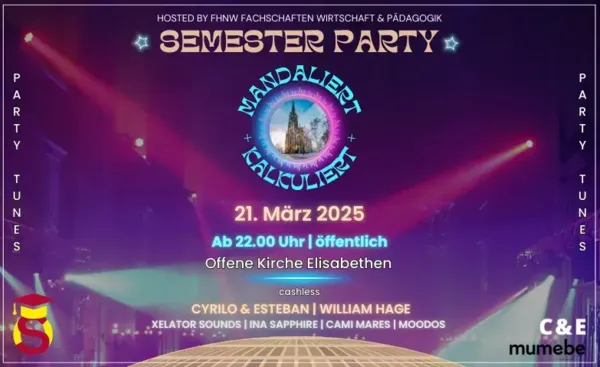 Semesterparty – Mandaliert & Kalkuliert