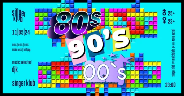 80's > 90's > 00's