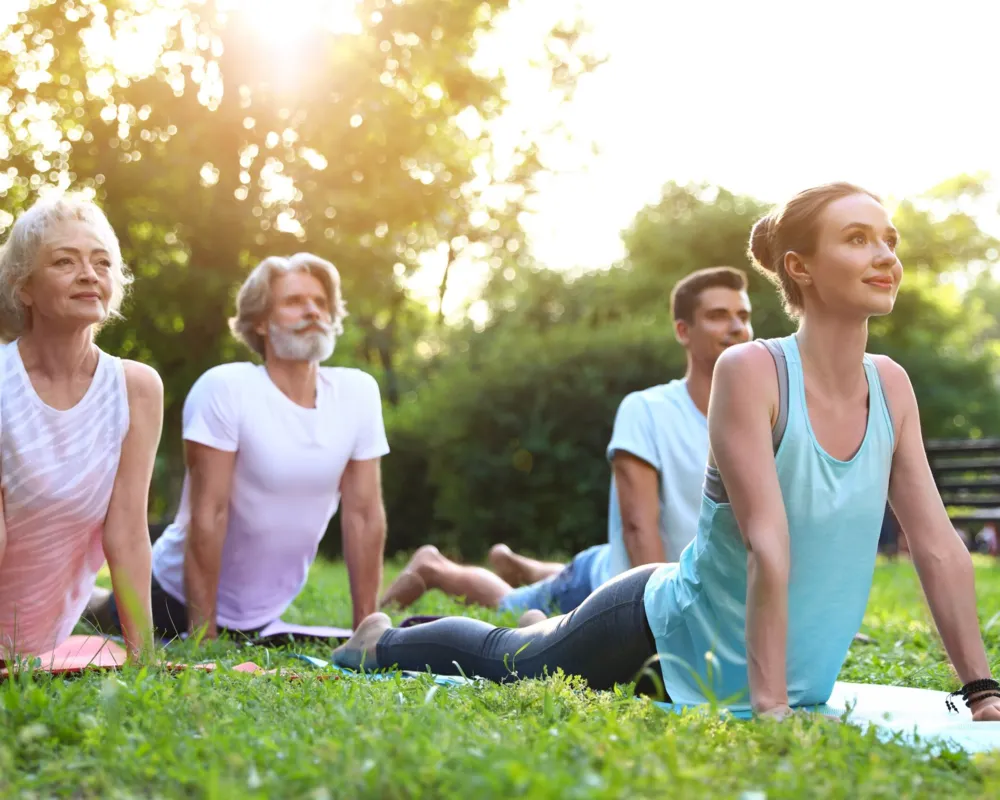Yoga, Atem-Sessions und Outdoortraining