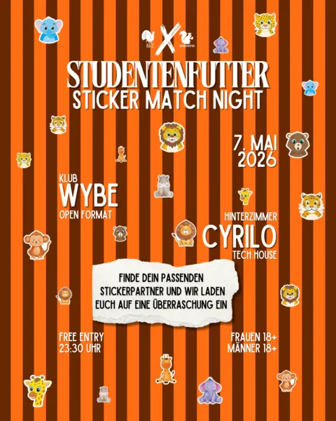 Studentenfutter – Sticker Match Night.