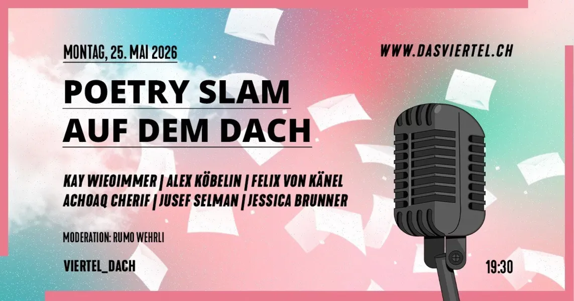 Poetry Slam auf dem Viertel Dach