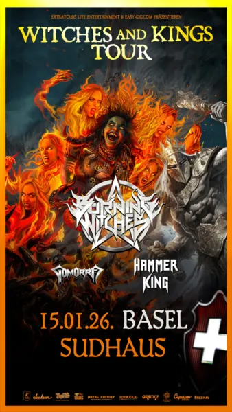 BURNING WITCHES - Gomorra - Hammer King - Heavy Metal Night