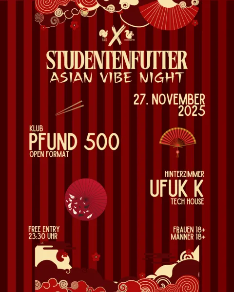  STUDENTENFUTTER - Asian Vibe Night