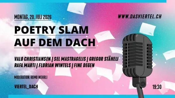 Poetry Slam auf dem Viertel Dach