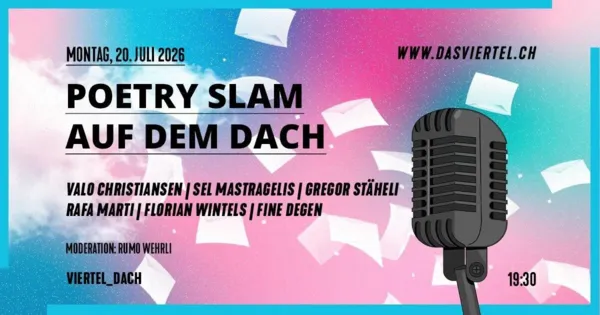 Poetry Slam auf dem Viertel Dach