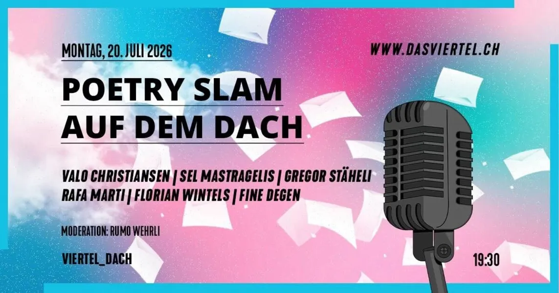Poetry Slam auf dem Viertel Dach