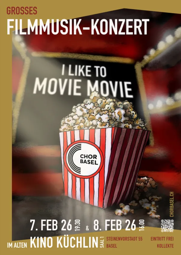 «I LIKE TO MOVIE MOVIE»: Der ChorBasel singt Filmmusik im Kino