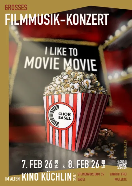 «I LIKE TO MOVIE MOVIE»: Der ChorBasel singt Filmmusik im Kino