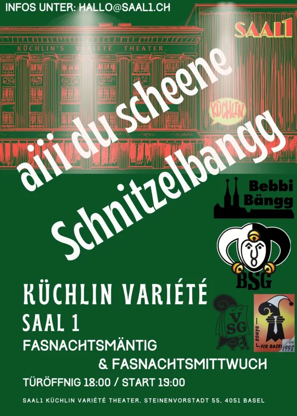 Schnitzelbängg im SAAL1 Küchlin Variete Theater