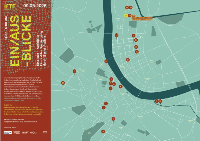 Einblicke/Ausblicke 2026: Ein textiler Spaziergang durch Basler Ateliers