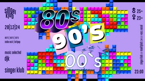 80's>90's>00's