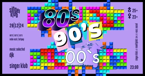 80's>90's>00's