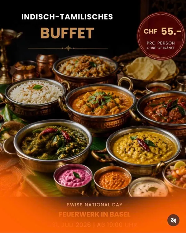Indisch-tamilisches Buffet