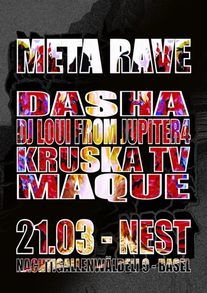 Meta Rave mit Dasha, Maque, DJ Loui from Jupiter 4 & Kruska_Tv