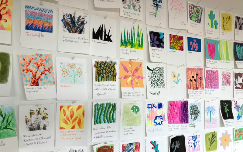 Aquarellieren, drucken oder radieren?