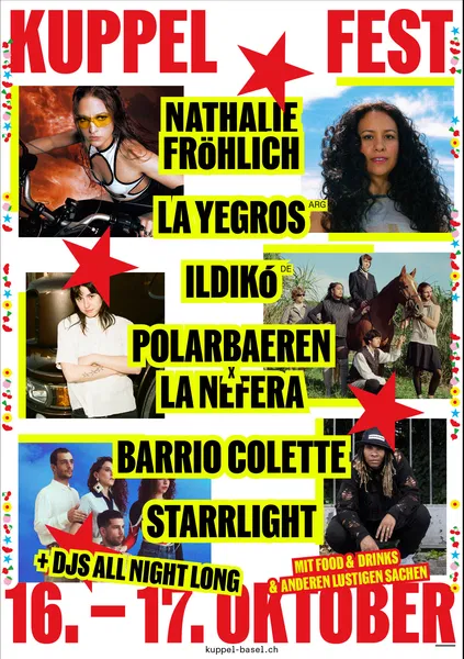 Kuppelfest - Nathalie Froehlich, La Nefera x polarbaeren, La Yegros, Starrlight, Ildiko (DE), Barrio Colette + DJs