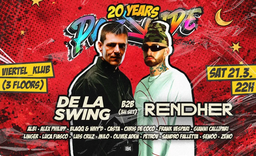 20 Years PaZzoide w/ De La Swing b2b Rendher